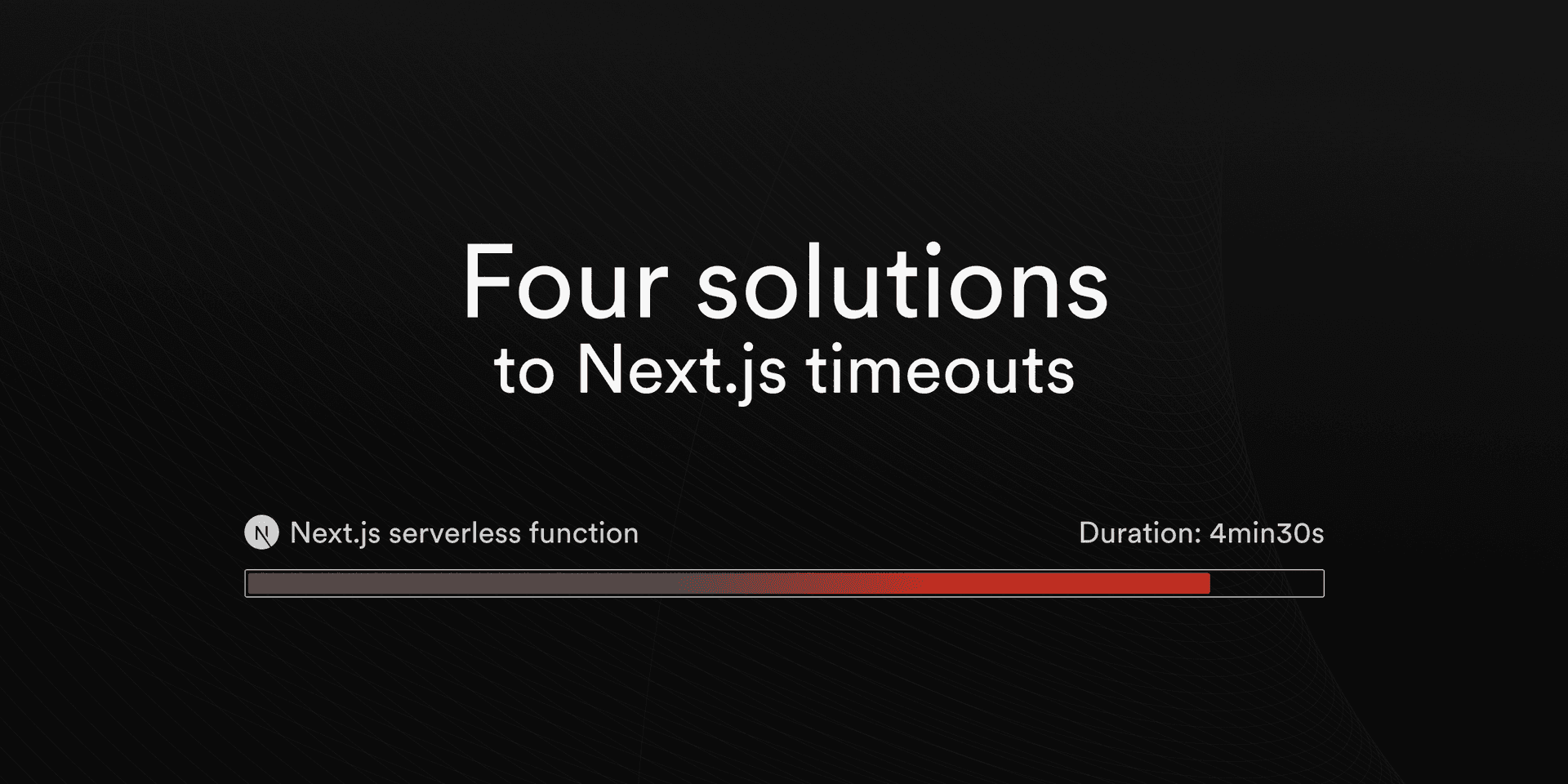 Featured image for 4 solutions to Next.js timeouts blog post